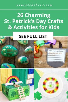 St. Patrick's Day crafts and activities for kids, St. Patrick's Day writing activities, St. Patrick's Day STEM