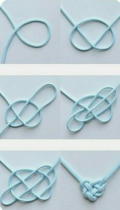 how to make an origami knot necklace