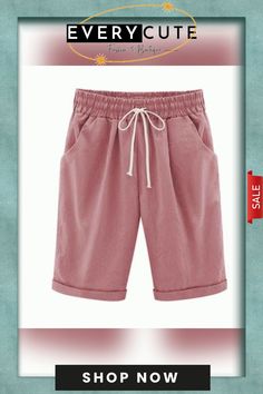 (??summer -48% Off??)elastic Waist Casual Comfy Summer Shorts Casual Short Bottoms For Summer, Solid Color Short Bottoms For Summer, Summer Solid Color Short Bottoms, Summer Leisure Shorts In Solid Color, Trendy Solid Color Summer Shorts, Non-stretch Leisure Bottoms For Summer, Casual High Waist Shorts For Summer, Casual High Waist Summer Shorts, Relaxed Fit Solid Color Shorts For Summer