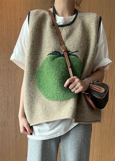 Knitted Vest, Patchwork Print, 자수 디자인, Comfortable Room, Knit Vest, Looks Style, Cup Size, Knitting Inspiration, Knit Hat