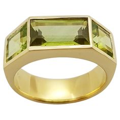 Peridot 3.17 carats Ring set in 18 Karat Gold Settings Width: 2.0 cm Length: 0.7 cm Ring Size: 52 Total Weight: 7.56 grams "We first opened doors in 1980 when it was then situated in the vicinity of the Victory Monument; a small and modest storefront with a couple of counters. From its humble beginnings to where it stands today, our company has proven its abilities as a jeweler. Since the beginning, we have been supplying fine quality pieces to dealers, wholesalers and customers worldwide. From Eternity Ring Set, Retro Band, Vintage Tiffany, Full Eternity Ring, Contemporary Ring, Peridot Stone, Diamond Ring Settings, Yellow Gold Setting, Peridot Ring