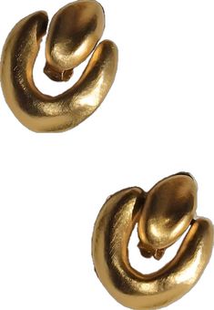 Modern Yellow Gold Clip-on Earrings, Modern Gold-tone Gold-plated Clip-on Earrings, Modern Gold-tone Clip-on Earrings For Formal Events, Modern Gold-tone Metal Clip-on Earrings, Modern Gold Clip-on Earrings In Brass, Modern Gold Brass Clip-on Earrings, Abstract Earrings, Earrings Gold, Clip On