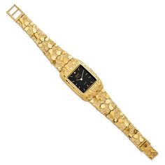 Elevate your wrist game with the stunning 14k Yellow Gold Men's Squared Nugget Watch. This luxurious timepiece is meticulously crafted with precision and attention to detail, making it a true statement of quality and style. The solid black dial is elegantly encased in a shimmering 14k yellow gold square-shaped nugget, adding a touch of sophistication to any ensemble.Designed with the modern man in mind, this watch features a form-fitted fold-over clasp for a secure and comfortable fit. The class Yellow Pearl Earrings, Brown Pearl Earrings, Yellow Pearl, Seahorse Pendant, Square Face, Bone Pendant, Pearl And Diamond Earrings, Gold Nugget, Bow Jewelry