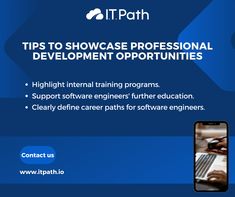 an advertisement for the it path website with information on how to use it and what to do