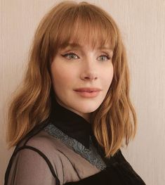 Full Fringe, Dallas Howard, Bryce Dallas Howard, Strawberry Blonde Hair, Fringe Hairstyles, Hairstyle Look, Brown Wig