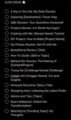 17 Creative Vlog Ideas to Spark Your Next Video! Youtube Video Inspiration, Travel Youtube Channel, Youtube Vlogs Ideas, Creative Ideas For Youtube Channel, Youtube Travel Vlog Ideas, Youtube Channel Ideas Videos, You Tube Ideas, Tiktok Vlog Ideas, Creative Youtube Video Ideas