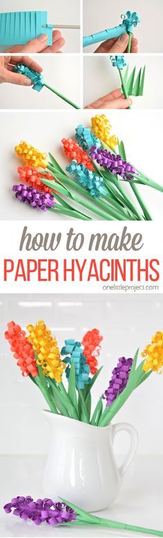 how to make paper hyacinths