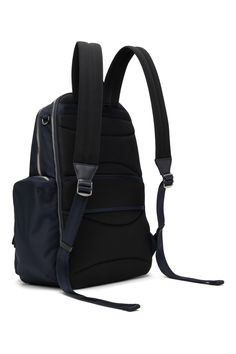 BOSS: Navy Structured-Material Backpack | SSENSE Navy Nylon Bags With Adjustable Strap, Nylon Backpack With Detachable Strap For Commuting, Navy Nylon Backpack, Navy Backpack With Zipper Closure, Navy Travel Backpack, Navy Standard Backpack For On-the-go, Navy Backpack With Zipper Closure For Everyday Use, Navy Backpack With Zipper For Everyday Use, Navy Standard Backpack With Adjustable Strap