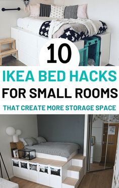 the top ten ikea bed hacks for small rooms that create more storage space