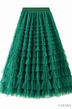 Lasaky - Layered Cake Dress with Mesh Tulle Skirt Tule Rok, Tulle Maxi Skirt, Tulle Midi Skirt, Maxi Rok, Dress Cake, Shoes With Jeans, Komplette Outfits, Party Fashion, Skirts For Sale