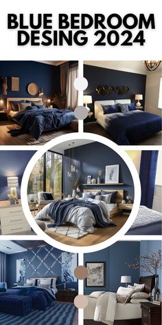 the blue bedroom is ready to be used in your home or office for decorating