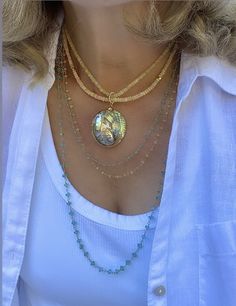 Layering necklaces. Gemstone necklace. Opal. Apatite. Neckstack. Handmade. Necklaces Gemstone, Dragon Energy, Socal Style, Necklace Opal, Layering Necklaces, Chain Extenders, Necklace Gemstone, Opal Necklace, Natural Opal