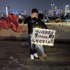 Mexican couple sign hoco proposal Girlfriend And Boyfriend Goals, Cute Couple Gifts, Cute Couple Outfits, Cute Couples Photos, Cute Couple Selfies