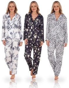 Top Seller for Ladies Long Sleeve Printed Floral Animal Print Satin PJ'S Long Sleeve Pyjamas, Womens Intimates Sleep Patterned Printed Long Sleeve Sleepwear, Floral Print Long Sleeve Bedtime Sets, Long Sleeve Floral Print Bedtime Sets, Patterned Long Sleeve Printed Sets, Satin Pjs, Pyjamas Womens, Satin Pyjama Set, Satin Pajamas, Top Seller