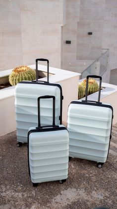 Blue Suitcase Aesthetic, Luggage Sets Cute, Traveling Luggage, Airport Chic, Travel Suitcases, Blue Suitcase, Travel Luggage Set, Cute Suitcases