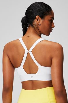 All Day Every Day Low Impact Bra Fabletics white female Activewear >> Womens >> Sports Bras >> Sports Bra >> Low Impact regular Yoga and Studio 4-Way Stretch/Adjustable Straps/Moisture-Wicking/Removable Bra Cups/UPF Protection Our wear-everywhere, low-impact style Functional White Activewear For Workout, Functional White Sports Bra For Workout, Supportive White Go-dry Activewear, Sporty Supportive White Activewear, White Supportive Activewear For Workout, Supportive White Sweat Resistant Activewear, White High Stretch Activewear For Running, Supportive White Sweat-resistant Activewear, Supportive Sweat-resistant White Activewear