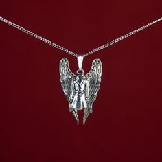 "\"I don't understand that reference.\" This handmade Cas necklace with trenchcoat and wings charms is perfect for any Castiel fan, cosplayer, or Supernatural enthusiast! Length charm: 2-3cm  Material: Sterling Silver, Stainless Steel 18K Gold Plated, Stainless Steel, Stainless Steel Gunmetal, Leather Cord and Iron (Color: Silver, Gunmetal) Pictures are taken with \"Short\"(45cm / 17,7 inch) length necklace chains Length Necklace chains:  Choker/ 35cm/ 13,8 inch Short/ 45cm / 17,7 inch  (Leather Cord Lengths) Mid / 55cm / 21,6 inch (Sterling Silver Length) Long / 65cm / 25,6 inch Custom length options are available! ♦️colors might be different due to light and angle♦️ Prio German shipping/Tracked shipping everywhere else Free Shipping on orders over 35€ worldwide with code \"ISHIPIT35\"!" Castiel Supernatural, I Don't Understand, Rainbow Necklace, Silver Wings, Length Necklace, Necklace Chain Lengths, Castiel, Feather Earrings, Leather Cord