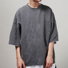 Drop Shoulder T Shirt, Oversized Shirt Men, Oversize Tshirt Outfits, Baggy Shirts, Baggy Shirt, Baggy T-shirt, Shirt Outfit Men