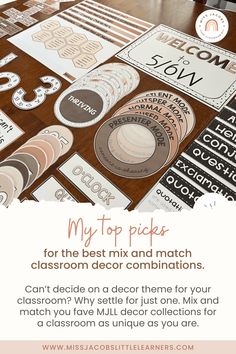 the top picks for the best mix and match classroom decor combinations