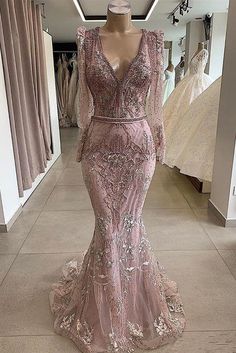 Gorgeous Mermaid Lace Beading V-neck Long Sleevess Prom Dresses Evening Gowns With Beading Waistband Cheap Evening Gowns, Fitted Prom Dresses, Long Sleeve Prom, Prom Dresses Vintage, Prom Dresses Online, فستان سهرة, Prom Dresses With Sleeves, Prom Dresses Long With Sleeves, Prom Dresses Lace