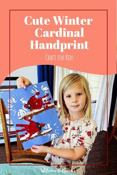 This Cardinal Handprint Craft preserves a precious child’s handprint as a picture of a cardinal. Kids will love this easy painting idea as they dip their hands in red paint! Follow the step-by-step tutorial to create cardinals sitting on a branch in the winter snow. This simple art project can be painted on canvas or a card. Cardinal Handprint Craft, Handprint Painting, Cute Art Projects, Winter Cardinal, Easy Art Projects, Handprint Craft, Creative Painting, Craft For Kids, Fun Crafts For Kids