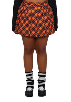 base Orange Plaid Skirt, Halloween Costume Boots, Grunge Dresses, Booties Outfit, Plus Size Halloween, Costume Store, A Line Mini Skirt, Orange Plaid, Halloween 2020