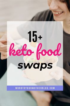 If you're on the ketogenic diet and having a food craving, here are over 15 simple food substitutions you can make that are healthy, low carb, and delicious! From healthy chip options to alternative recipes, this list has your keto swaps covered. Keto Swaps, Keto Substitutes, Healthy Chips, Bread Substitute, Food Swaps, Keto Lunch Ideas, Beginner Meal Planning