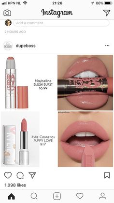 Beauty Tips Matte Make Up, Beauty Make-up, Pinterest Makeup, Makeup Tricks, Pink Lipstick, Smokey Eyes, Drugstore Makeup, Lipstick Colors, Makeup Skin Care