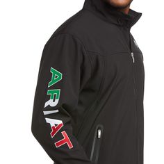 Technical Black Outerwear For Fall, Black Technical Outerwear For Fall, Black Fitted Windbreaker For Sports, Fitted Black Windbreaker For Sports, Black Fitted Nylon Track Jacket, Fitted Functional Black Windbreaker, Fitted Technical Black Outerwear, Black Stretch Track Jacket For Outdoor Activities, Black Technical Outerwear With Moisture-wicking