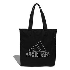 adidas Large logo Sports Minimalistic Canvas Tote Black Shoulder Bag GN8873 (Unisex/Shoulder Bags) Sporty Adidas Bag With Logo, Adidas Sports Bags With Logo, Black Shoulder Bag With Logo Print For Travel, Black Shoulder Bag With Logo Print For Everyday, Black Shoulder Bag With Logo Print, Sporty Adidas Logo Bag, Functional Black Bag With Logo Print, Functional Everyday Bags With Logo Print, Functional Bags With Logo Print