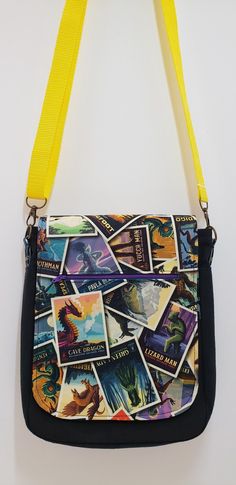 Find all the fun and unique cryptids on this fabric Legends of the National Parks fabric by Riley Blake Designs!  With 27" to 51" drop strap that is completely adjustable and removable! There are 5 pockets in this bag! The front flap zipper pocket is 4½" across and 6" deep. The front pocket is 8"×8" The interior zip pocket is 6"×6" There is a pen/cellphone slip pocket The back snap closure pocket is 8"×8" The bag itself measure 10½" tall 9½" wide with a front to back depth of 2". This bag will easily hold a Galaxy Tab 6 (6½" × 9 your wallet, lip balm and a sundry other things you need in the day to day! The creation of this bag was inspired by the Corcoran Bag from Hold It Right There. Cellphone Bag Fabric, Riley Blake, Riley Blake Designs, Zipper Pocket, Zip Pockets, Crossbody Bag, The Balm, Wallet