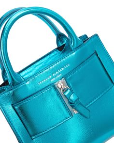 Kuei Bag – Brandon Blackwood New York Luxury Blue Pouch Satchel, Luxury Blue Box Bag For Errands, Designer Blue Tote Box Bag, Designer Blue Box Bag With Removable Pouch, Blue Top Handle Box Bag For Errands, Blue Box Bag With Removable Pouch For Errands, Blue Leather Box Bag For Errands, Brandon Blackwood, Metallic Handbags