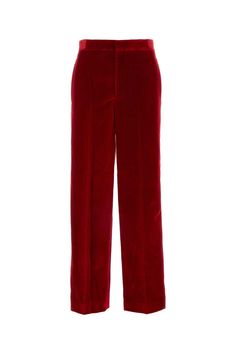 Red Velvet Pant Velvet Dress Pants, Red Velvet Pants, Velvet Pant, Best Blazer, Tom Ford Handbags, Wang Dress, Red Velvet Dress, Velvet Trousers, Golden Goose Shoes