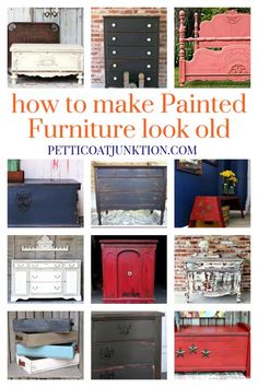 how to make painted furniture look old