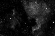 black and white photograph of the night sky