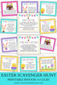 easter scavenger hunt printables for kids