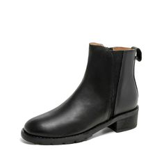 A firm every day favorite, these leather chelsea boots are perfect for long city days. They have a chic almond toe and are set on a 45mm block heel with elasticated side panels for optimum comfort and ease. Wear them every day to punctuate a relaxed and pared-back ensemble. Color: Black/Brown/ApricotMaterial: Cow LeatherLining: Genuine Leather Insole: Genuine Leather Sole: RubberHeels: 4.5 cm/1.77"Tube Height: 12Cm/4.72"Fit: Medium to Wide, Runs Normal.Origin: Made in China Production Time: Abou Everyday Fall Boots With Reinforced Heel, Square Toe Chelsea Boots For Workwear, Leather Chelsea Boots With Stacked Square Heel, Almond Toe Chelsea Boots For Workwear, Medium Width Almond Toe Chelsea Boots For Work, Almond Toe Chelsea Boots For Fall Workwear, Medium Width Chelsea Boots For Winter Workwear, Workwear Chelsea Boots With Almond Toe, Casual Chelsea Boots With Stacked Heel For Work