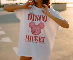 Gildan Disco Mickey Mouse Unisex Tee T-shirt Retro Vintage Magic Adults Theme Parks Walt Magic Kingdom Epcot Streetwear Short Sleeve Gift - Etsy Vintage Magic, Streetwear Shorts, Mens Long Sleeve Tee, Theme Parks, Magic Kingdom, Mens Shirt Dress, Theme Park, Unisex Fashion, San Jose