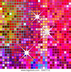 an abstract colorful background with squares and stars