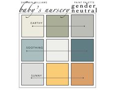 the baby's nursery neutral palette