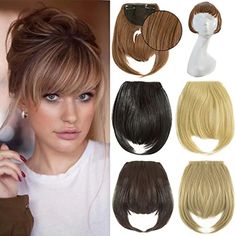 Fringe Bangs Hair Extensions One Piece Clip In Bangs Straight Cute Hairpiece Thick Front Neat Bang With Temples 8182183 2023 – $6.49 One Piece Clip, Clip In Bangs, Fake Bangs, Bangs Straight, Chignon Hair, Fringe Bangs, Monofilament Wigs, Party Kleidung, Wig Making