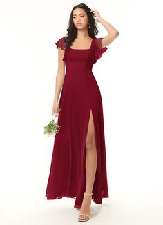 Chic Burgundy & Dark Red Bridesmaid Dresses & Gowns丨Azazie Bridesmaid Dresses Azazie, Rose Bridesmaid Dresses, Chiffon Bridesmaid Dresses, Azazie Bridesmaid Dresses, Mai Tai, Chiffon Ruffle, Chiffon Maxi, Chiffon Maxi Dress, Floor Length Dresses