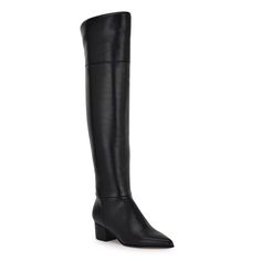 Step into style in these Nine West Maner women's over-the-knee dress boots. Click this FOOTWEAR GUIDE to find the perfect fit and more! Step into style in these Nine West Maner women's over-the-knee dress boots. Click this FOOTWEAR GUIDE to find the perfect fit and more! FEATURES Back zipper closure for secure fit Sleek designDETAILS Faux leather, faux suede upper Textile, synthetic lining Synthetic outsole Pointed toe Zipper closure 1.77-in. heel 19.88-in. shaft height 13.86-in. shaft circumference Spot clean Imported Size: 10. Color: Black Smo. Gender: female. Age Group: adult. Michael Kors Over The Knee Boots, Over The Knee Black Boots, Knee Black Boots, Dress Boots, Knee Dress, Shoe Size Chart, Dress With Boots, Over The Knee Boots, Boot Shoes Women