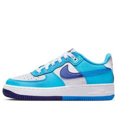 (GS) Nike Air Force 1 Low LV8 2 'White Light Photo Blue' DZ2660-100 Blue Nike Air Force 1 Casual Sports Shoes, Nike Air Force 1 Blue For Sports, Nike Air Force 1 Blue Sports Shoes, Blue Synthetic Nike Air Force 1 For Streetwear, Light Photo, Nike Air Force 1 Low, Air Force 1 Low, Nike Air Force 1, Air Force 1