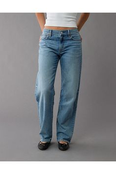 Rigid in the front. Stretchy in the back. Magic all over with innovative 50/50 construction./Comfort Stretch Waistband for an extra dose of comfy!/Light wash White Jeans Men, Athletic Fit Jeans, Dream Jeans, Graphic Tee Dress, Jean Trends, Curvy Jeans, Loose Jeans, Medium Wash Jeans, Women Denim Jeans