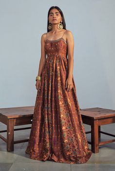 Fusion Of, Indian Maxi Dress, Inner Freedom, Indian Wardrobe, Gathered Maxi Dress, Diwali Outfits, Indian Outfits Lehenga