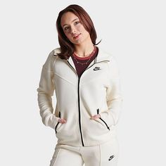 Women's Nike Sportswear Tech Fleece Windrunner Full-Zip Hoodie| Finish Line Nike Sportswear Tech Fleece, Baby Nike, Nike Tech Fleece, Nike Tech, Tech Fleece, Jd Sports, Fleece Sweatshirt, Finish Line, Sporty Style