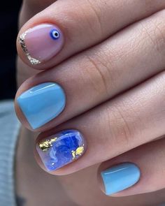 Evil Eye Nails, Trendy Nail Designs, Summer Gel Nails, Purple Acrylic Nails, Modern Ideas, Christmas Gel Nails, Gel Nails Diy, Simple Gel Nails, Exotic Nails