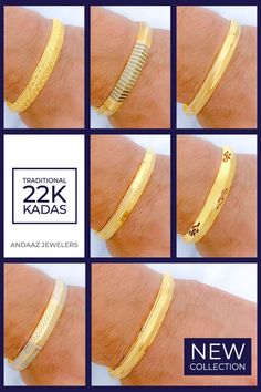 22k Gold Mens Kada Bangle Andaaz Jewelers Gold Kada, Understated Luxury, Modern Gentleman, The Modern, Gentleman, Gold