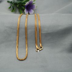 Pure Handmade work done Metal - 22k Yellow Gold Weight- 16.51 grams approx Length- 24 inches approx Width- 0.2 cm approx (Maximum) Click to see more https://www.etsy.com/in-en/shop/morvijewels?ref=seller-platform-mcnav minimalist, eternity, infinity, karma, cabochon, statement, chunky, ethnic, bijoux ethnique, craft, geometric, gothic, personalised Baby Chains Gold, Boys Chain Design Gold, Gold Chains For Men Indian, Traditional Gold Chain Jewelry For Gift, 22k Gold Box Chain Jewelry As Gift, Men Gold Chain, Gold Necklace With 22k Gold Box Chain, 22k Gold Necklace With Box Chain, Tendulkar Chain Gold